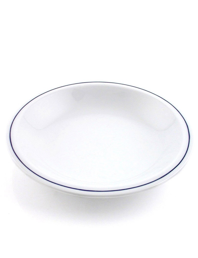 REST- PRATO FUNDO C/FILETE AZUL 21 CM
