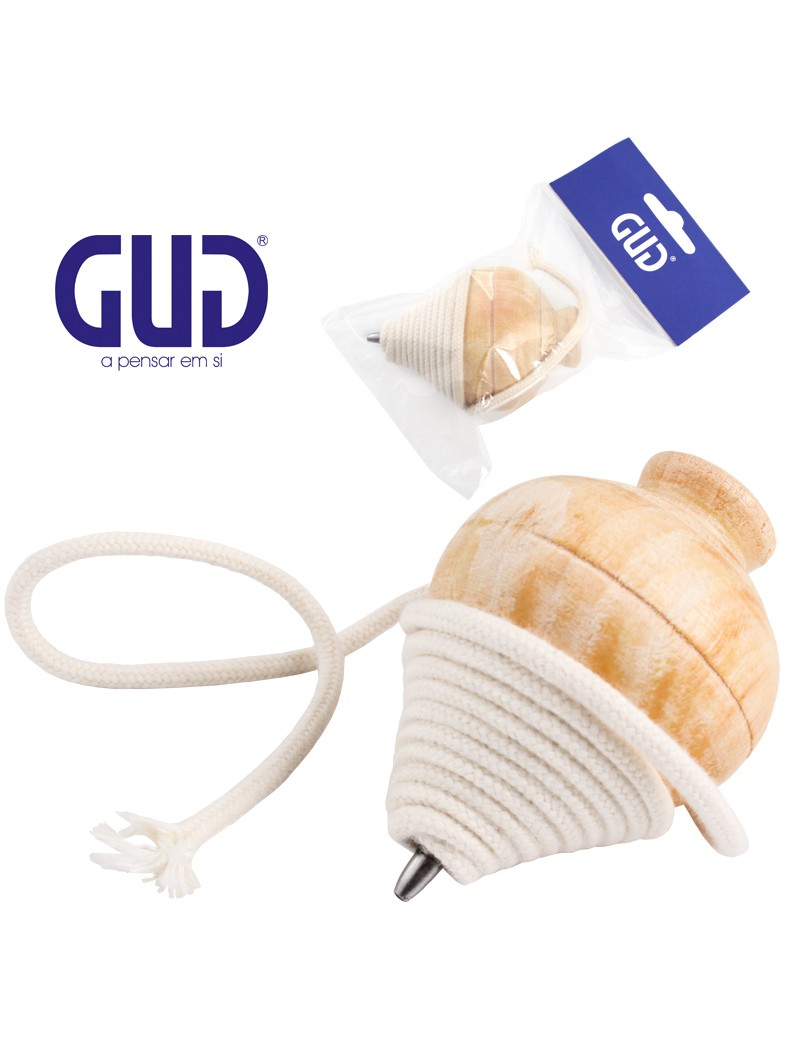 PIAO GUD 122  MADEIRA C/LUSTRO+CORDA Ø6X9CM