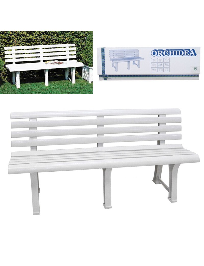 BANCO RIPAS ORCHIDEA 6000 BRANCO 145X50X73CM