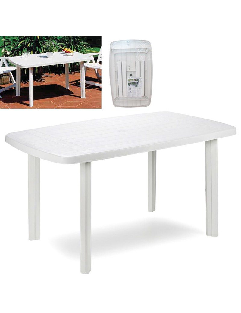 MESA OVAL FARO 3001 BRANCA 140X90CM