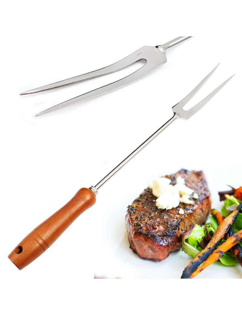 GARFO 60 CM P/HOTELARIA INOX C/MADEIRA