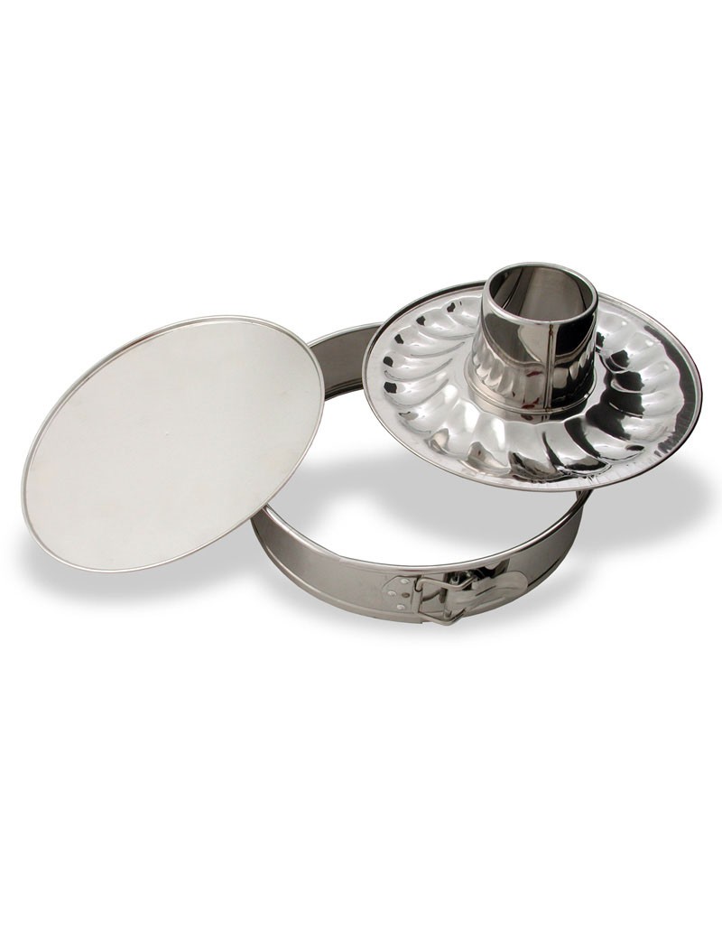 FORMA 26 CM 2 FUNDOS P/BOLO INOX UN