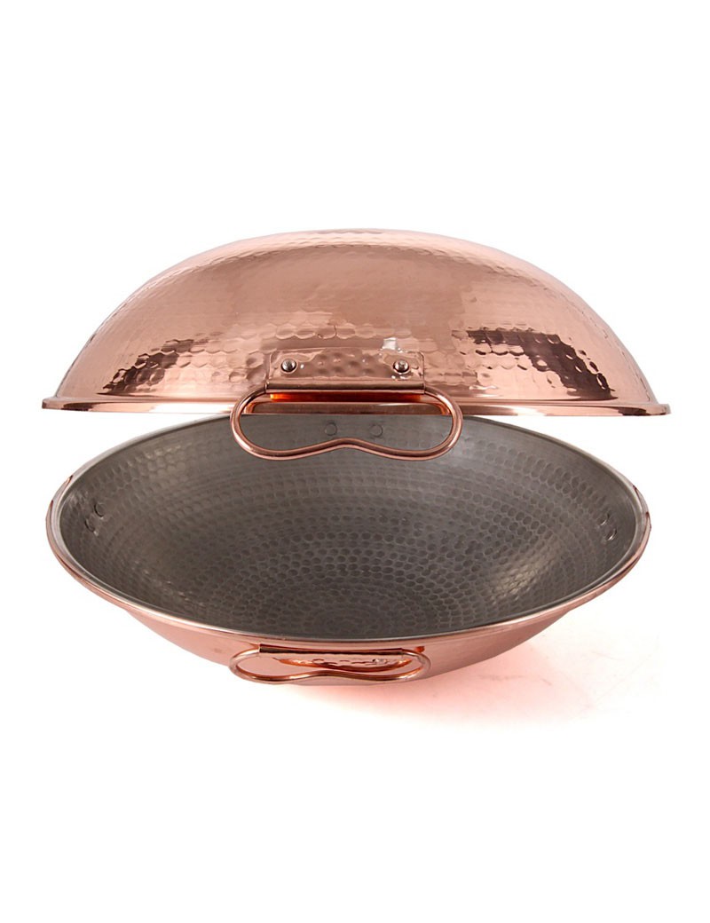 CATAPLANA 30 CM COBRE MARTELADO 5/6 PESSOAS