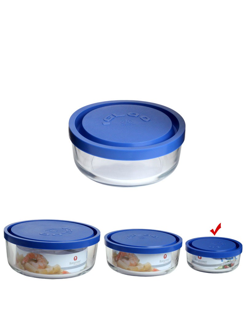 IGLOO CAIXA  VIDRO C/TAMPA 32CL 11X5CM