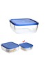 IGLOO CAIXA VIDRO QUADRADA C/TAMPA 96CL 15X15X6,2CM