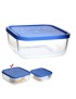 IGLOO CAIXA VIDRO QUADRADA C/TAMPA 1,8L 18,5X18,5X7,4CM