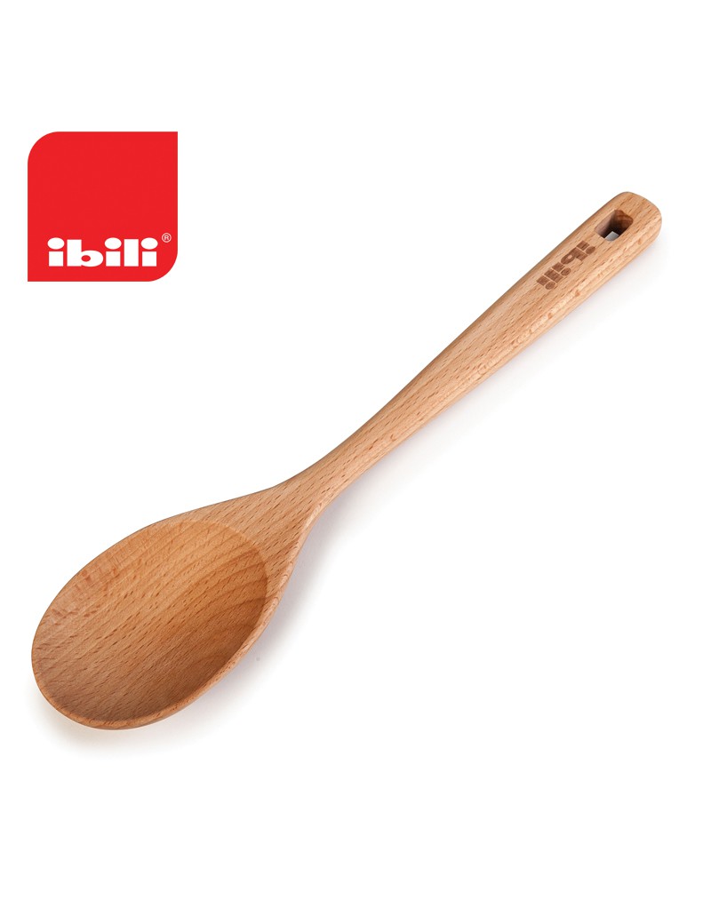COLHER ARROZ IBILI 747630 MADEIRA REDONDA 30CM