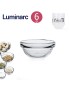 SALADEIRA LUMINARC 6CM EMPILHAVEL CONJ.6 VIDRO