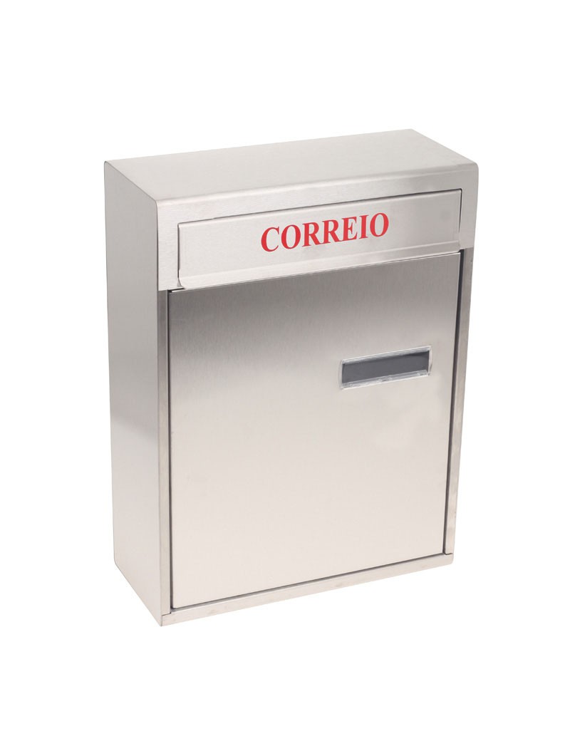 CAIXA CORREIO L3 I PORTA TRAS 38X28X12 INOX