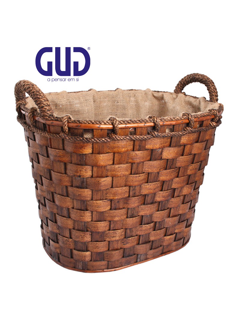 CESTO LENHA GUD OVAL 50X38X43 CM