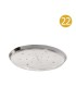 FORMA 22CM PIZZA C/FUROS INOX JK