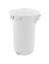 CONTENTOR LIXO 80 LT BRANCO C/PEDAL S/RODAS R.788