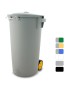 CONTENTOR LIXO 80 LT CINZA C/PEDAL C/RODAS R.789