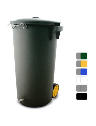 CONTENTOR LIXO 80 LT PRETO...