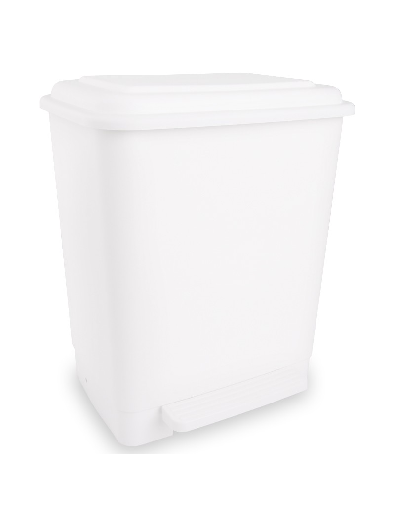 BALDE LIXO 26 LT. BRANCO C/PEDAL 796 PLASTICO