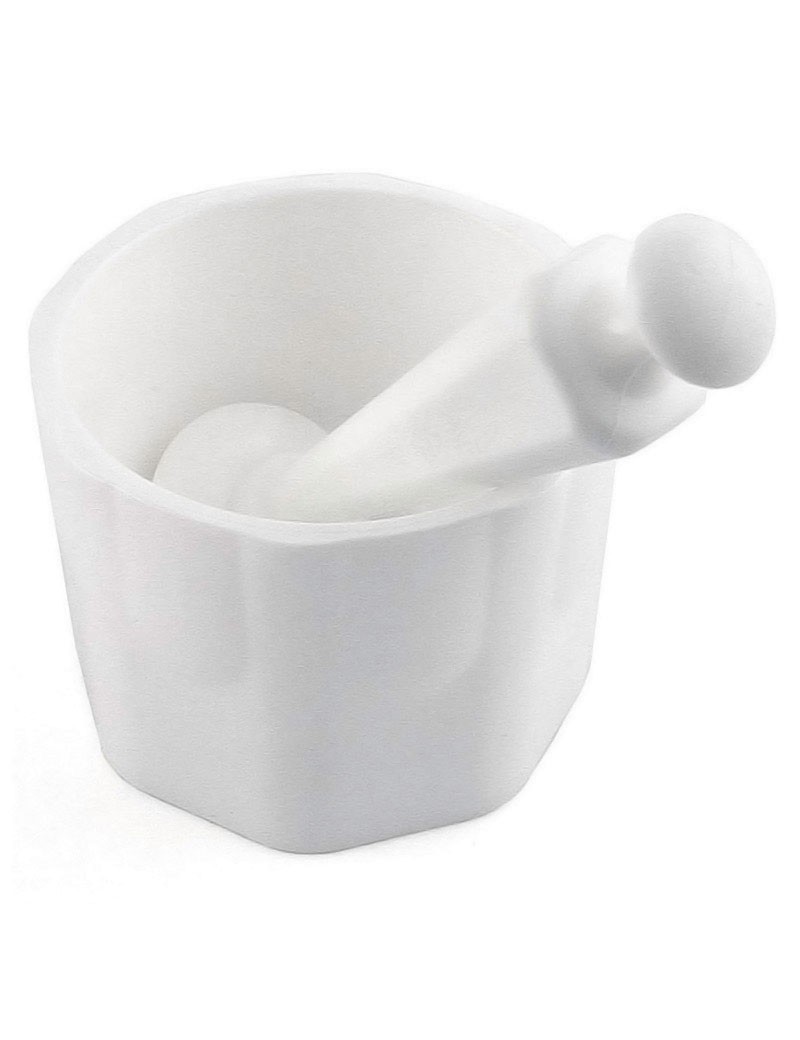 CONJ. ALMOFARIZ+PILAO BRANCO GRANDE MQ 13X10CM