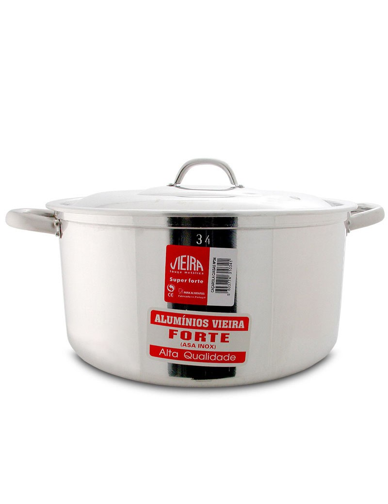 FORTE CAÇAROLA 34 ALUM. 15L ASA INOX LIX.