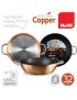 FRIGIDEIRA IBILI 495632 COPPER Ø32X7,8CM C/ASAS ANTIAD INDUÇ