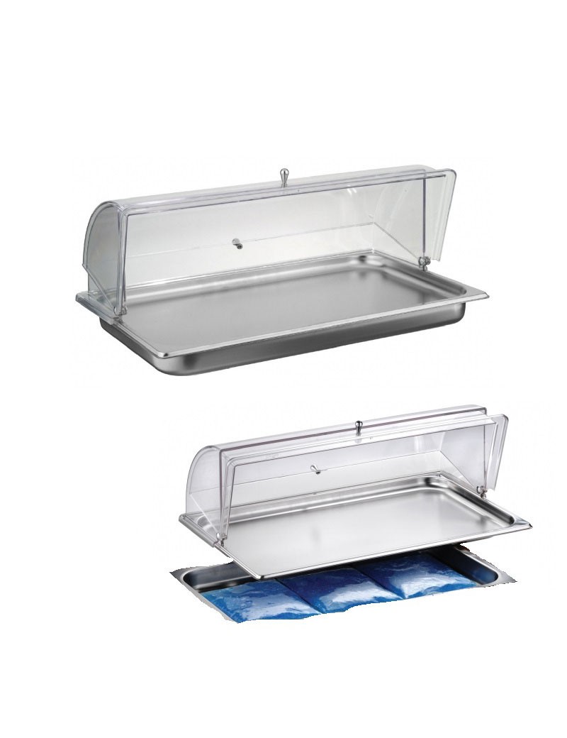 BANDEJA RECTANGULAR REFRIGERANTE DUPLA PAREDE P/FIAMBRE