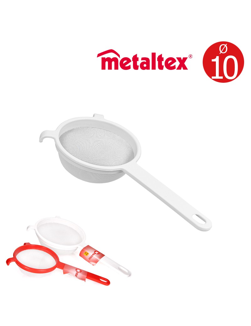 111610 - COADOR PLASTICO C/REDE 10 CM MET