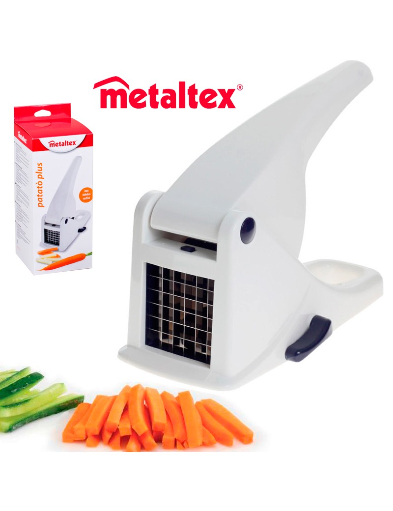 PLUS 251706 - CORTA BATATA PALITOS C/VENTOSA PLST. MET