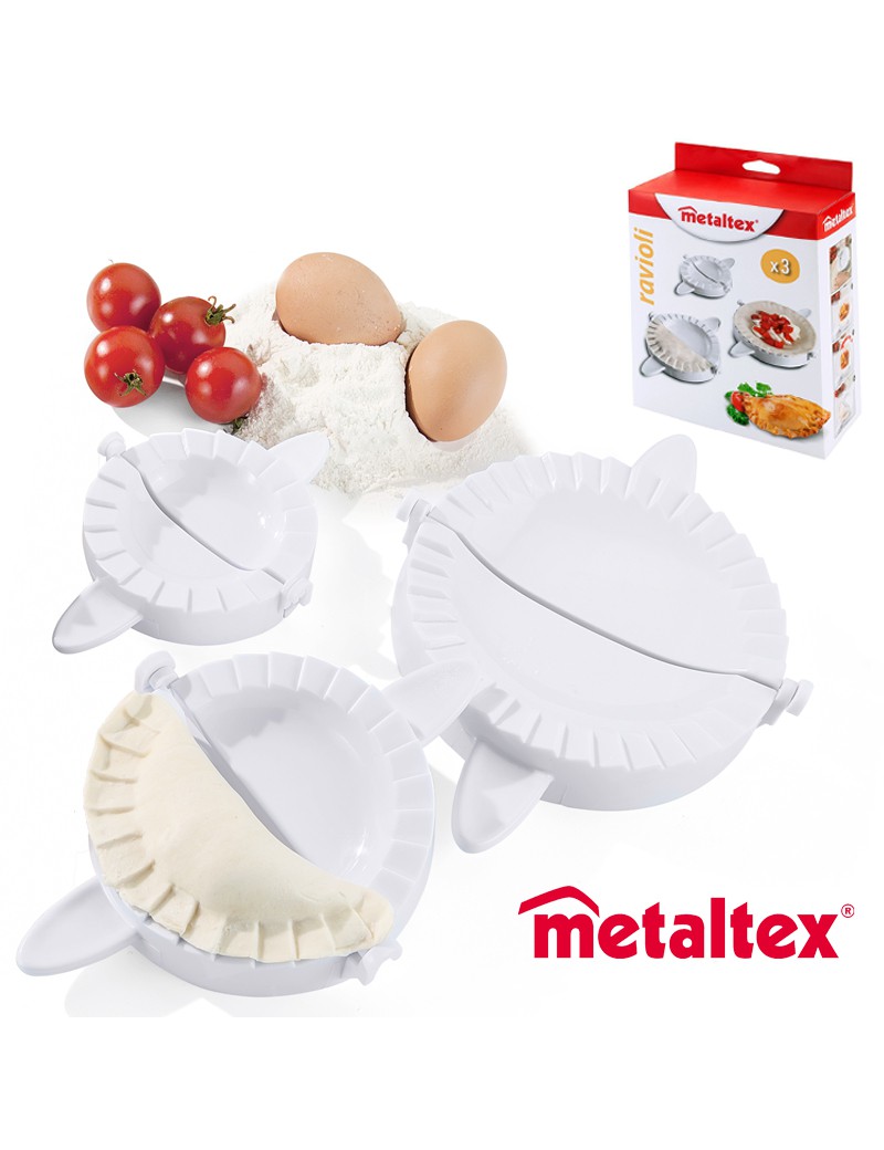 FORMA EMPADA / RAVIOLI METALTEX 252340 CONJ.3 PLST