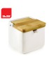 AÇUCAREIRO IBILI 714800 CERAMICA C/TAMPA BAMBU 8,5X8,8X9CM