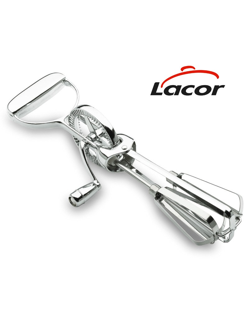 BATEDOR LACOR 62901 MANIVELA 34CM INOX