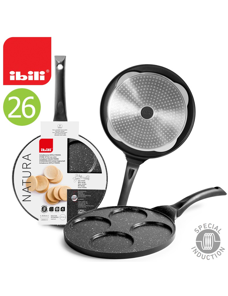 CREPEIRA IBILI 400204 NATURA 26CM C/4 MOLDES 10CM INDUÇAO