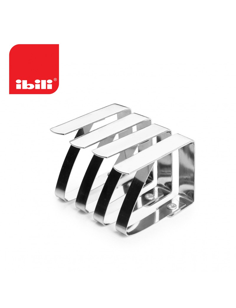 MOLA TOALHA IBILI 725100 CONJ.4 INOX 5X4CM