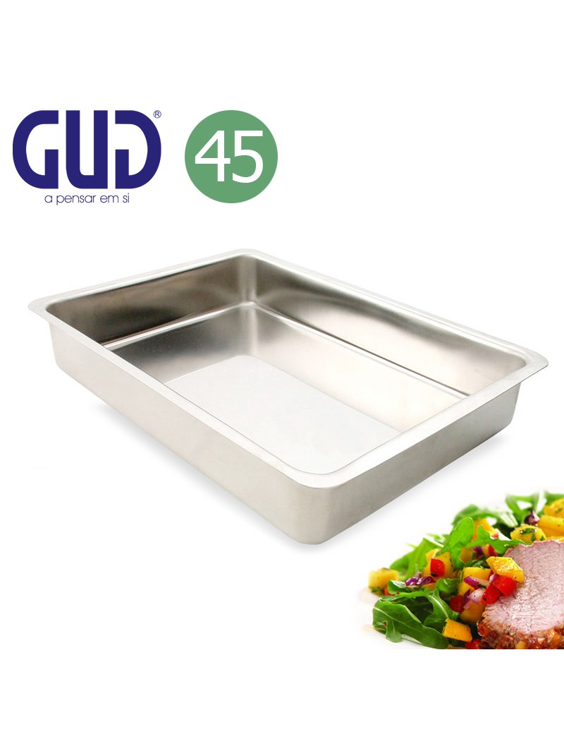 ASSADEIRA GUD 45 CM INOX 1560  45X33,5X7,5CM