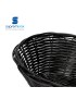 CESTO PAO SI 9080 OVAL 18X13X7CM PRETO PLST