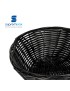 CESTO PAO SI 9082 REDONDO 18X6CM PRETO PLST