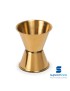 MEDIDOR LICOR SI 1027 LUXE 3+5CL DOURADO INOX