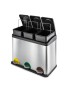 BALDE LIXO 100812 ECOLOGICO 60L 60,5X34X60,5CM INOX FOSCO