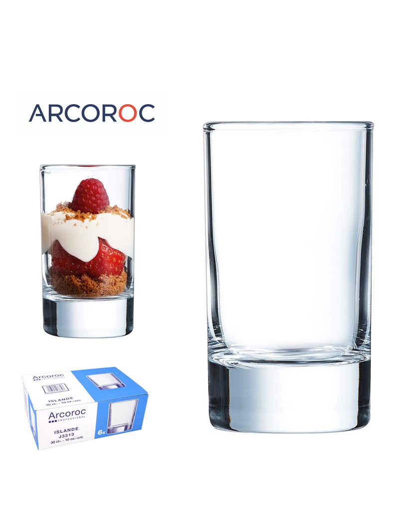 COPO ARCOROC ISLANDE CONJ.6 16CL Ø5,5X10CM