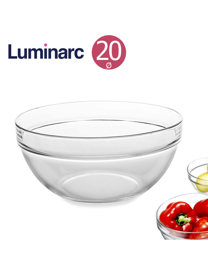 SALADEIRA LUMINARC 20CM EMPILHAVEL VIDRO