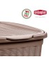 CESTO ROUPA 30051 ELEGANCE TORTORA 50L 38X37X54,5CM PLST