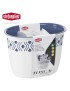 PORTA TALHERES TOSCA 55701 BRANCO/AZUL 19,5X13,5X14CM