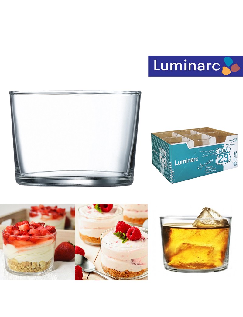 COPO LUMINARC RUTA 23CL CONJ.12 VIDRO