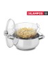 FRITADEIRA SL EUROPA C/TAMPA VIDRO Ø24X10CM INOX 18/10
