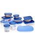 IGLOO CAIXA  VIDRO C/TAMPA AZUL 80CL 15X6CM