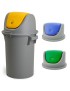 CONTENTOR LIXO 52 LT C/TP.AZUL BASCULANTE R.778