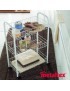SIENA 340633 - CARRO 3 PRATELEIRAS  MET 41X23X63CM