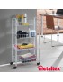 PISA 340634 - CARRO 4 PRATELEIRAS  MET 41X23X84CM