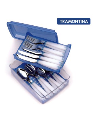 FAQUEIRO 24 P. TRAMONTINA 23599/824 INOX CABO PLST
