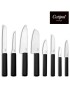 CEPO CUTIPOL C/8 FACAS GOURMET EM RESINA PRETO