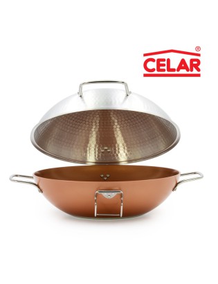 CATAPLANA CELAR CUPRIC COBRE 28CM INDUÇAO