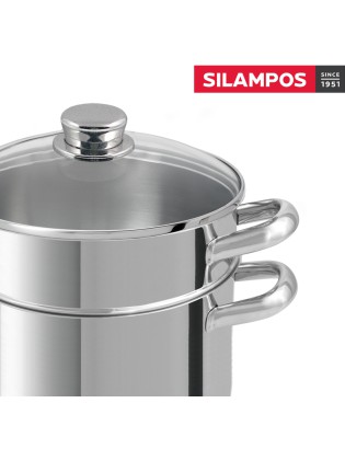 CUSCUZEIRA SL EUROPA GLASS 24CM INOX 18/10 IND