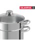 CUSCUZEIRA SL EUROPA GLASS 24CM INOX 18/10 IND